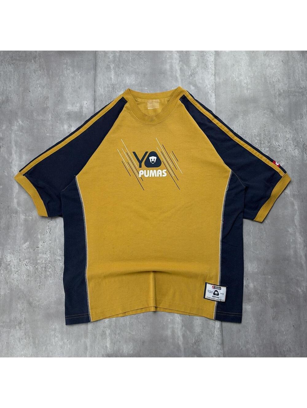 Vintage Lotto Pumas UNAM Liga Mx Futbol T-Shirt